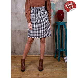 Φούστα ψηλόμεση με ζώνη