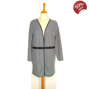 Ζακέτα μακριά με μικρό καρό