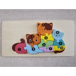 Children's Wooden Jigsaw. Dinosaur / Crocodile ECO Birthday Gift