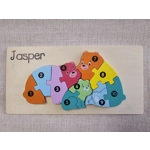 Children's Wooden Jigsaw. Dinosaur / Crocodile ECO Birthday Gift