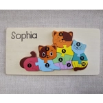 Children's Wooden Jigsaw. Dinosaur / Crocodile ECO Birthday Gift