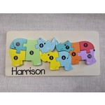 Children's Wooden Jigsaw. Dinosaur / Crocodile ECO Birthday Gift