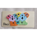 Children's Wooden Jigsaw. Dinosaur / Crocodile ECO Birthday Gift