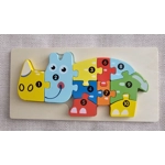 Children's Wooden Jigsaw. Dinosaur / Crocodile ECO Birthday Gift