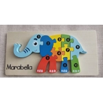 Children's Wooden Jigsaw. Dinosaur / Crocodile ECO Birthday Gift