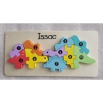 Children's Wooden Jigsaw. Dinosaur / Crocodile ECO Birthday Gift