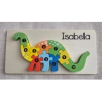 Children's Wooden Jigsaw. Dinosaur / Crocodile ECO Birthday Gift