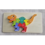 Children's Wooden Jigsaw. Dinosaur / Crocodile ECO Birthday Gift