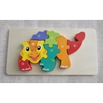 Children's Wooden Jigsaw. Dinosaur / Crocodile ECO Birthday Gift