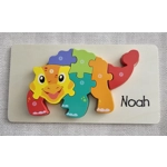 Children's Wooden Jigsaw. Dinosaur / Crocodile ECO Birthday Gift