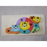 Children's Wooden Jigsaw. Dinosaur / Crocodile ECO Birthday Gift