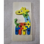 Children's Wooden Jigsaw. Dinosaur / Crocodile ECO Birthday Gift