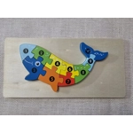 Children's Wooden Jigsaw. Dinosaur / Crocodile ECO Birthday Gift