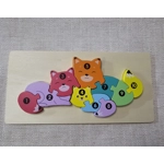 Children's Wooden Jigsaw. Dinosaur / Crocodile ECO Birthday Gift