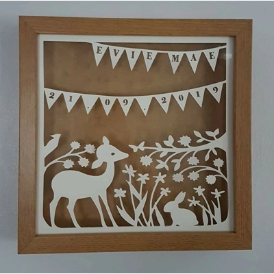 Personalised Papercut Frame