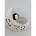 Penguin Moon Ceramic Money Box