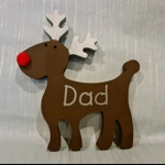 Wooden Reindeer Family Ornament