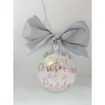 My Frist Christmas as...... Glass Bauble