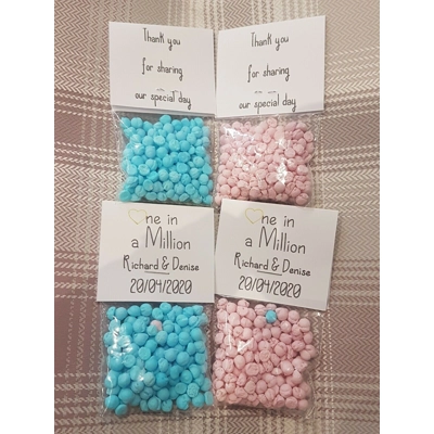 One In A Million Wedding Favours (x5)