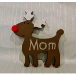 Wooden Reindeer Family Ornament