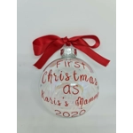 My Frist Christmas as...... Glass Bauble