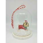 Pet Dog Cute Glass Cloche Bauble
