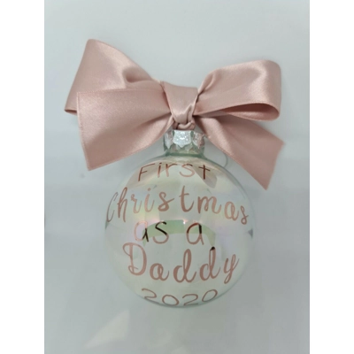 My Frist Christmas as...... Glass Bauble