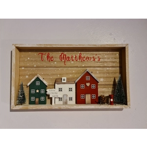 Red & Green Village Sce..