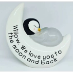 Penguin Moon Ceramic Money Box