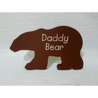 Wooden Bear/Polar Bear Family Ornaments