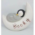 Penguin Moon Ceramic Money Box