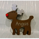 Wooden Reindeer Family Ornament