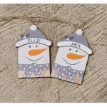 Wooden Christmas Tree Ornament, Santa, Snowman, Reindeer,