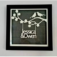Personalised Anniversary Gift, Paper Cut Art, Fr..
