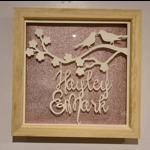 Love Birds Papercut Frame