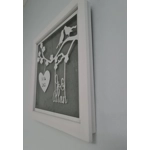 Love Birds Papercut Frame