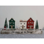 Scandinavian Village Scene Tealight holder (30cm)