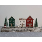 Scandinavian Village Scene Tealight holder (30cm)