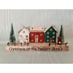 Scandinavian Wooden Village Scene (20cm)