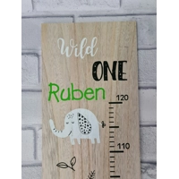 Personalised Wooden Height Chart, Children's Bed..