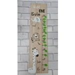 Personalised Wooden Height Chart, Children's Bedroom Or Nursery Present, Safari Themed Gift, Animal