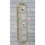 Wooden Height Chart With Photos Frames