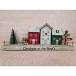 Scandinavian Wooden Village Scene (38cm)