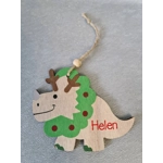 Dinosaur Wooden Hanging Ornament.