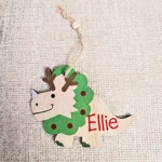 Dinosaur Wooden Hanging Ornament.