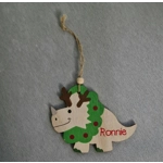 Dinosaur Wooden Hanging Ornament.