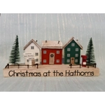 Scandinavian Wooden Village Scene (20cm)