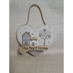 Rustic Wooden House and Tree Plaque