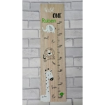 Personalised Wooden Height Chart, Children's Bedroom Or Nursery Present, Safari Themed Gift, Animal