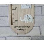 Wooden Height Chart With Photos Frames